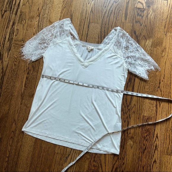NWT POL lace sleeve tee - Picture 4 of 5